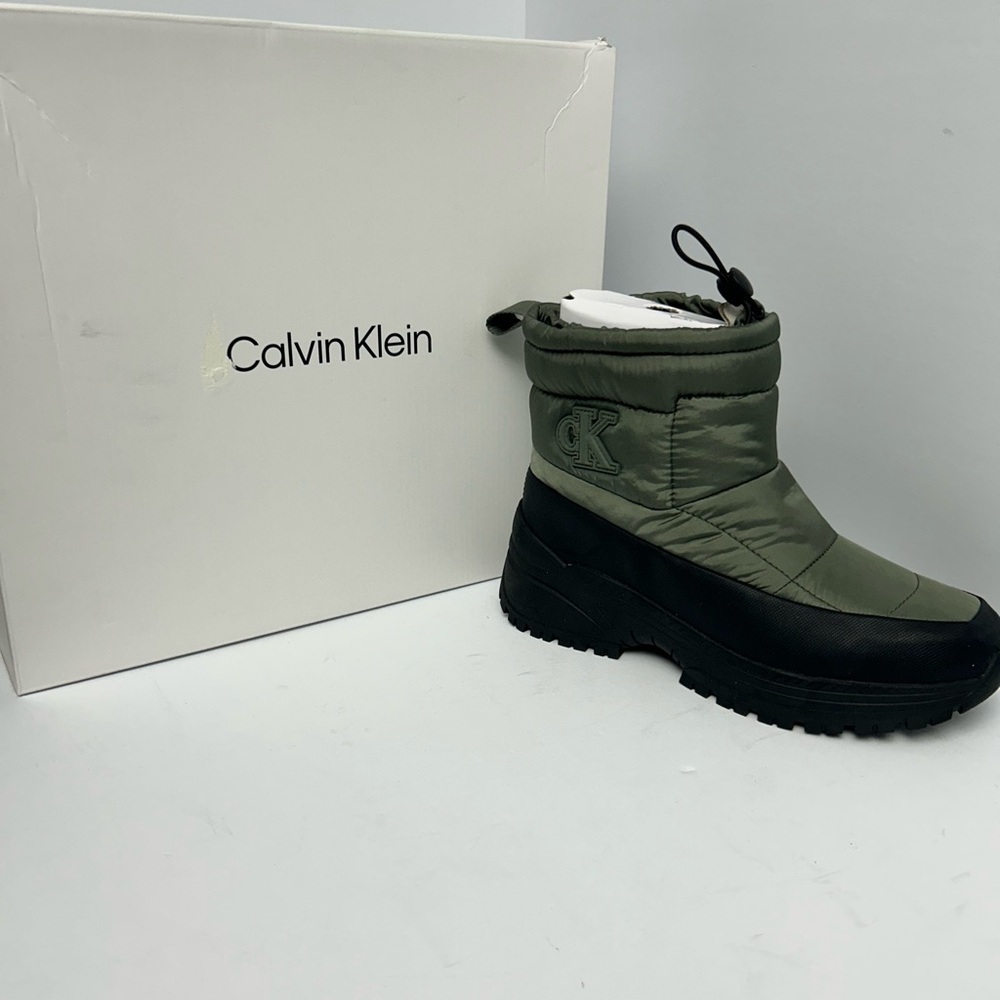 Calvin Klein Green and Black Winter Boots